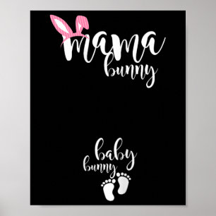 Póster Mama Bunny Baby Easter Day