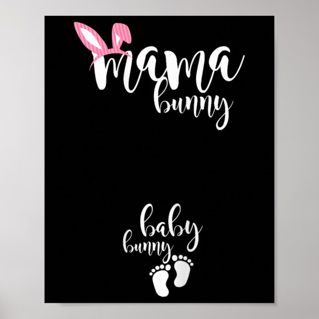 Póster Mama Bunny Baby Easter Day (Frente)