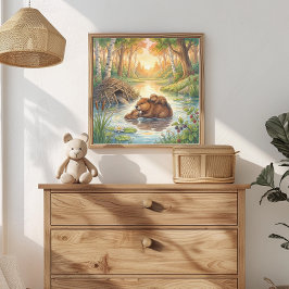 Póster Mamá Castor y la Guardería de Crías