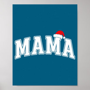 Póster Mama Claus Navidad Pareo Familiar Xmas Pijama M