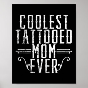 Póster Mamá con tinta leopard leopard Tattooed Mamá tempo