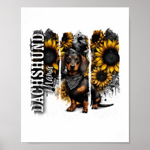 Póster Mamá Dachshund 
