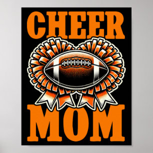 Póster Mamá de ambos Fútbol animación Cheer Mamá Día de p