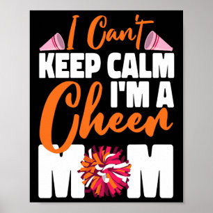 Póster Mamá de animadoras Cheerleading No puedo mantener