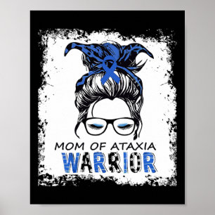 Póster Mamá De Ataxia Warrior