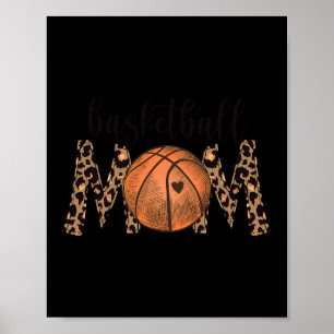 Póster Mamá de baloncesto leopardo imprime Cheetah Orgull