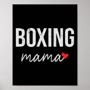 Póster Mamá De Boxeo Graciosa - Un Regalo De Boxeo Para L
