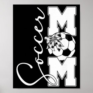 Póster Mamá de fútbol Madre Familia Cumpleaños Equipo Coi