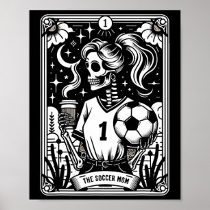 Póster Mamá de fútbol Tarjeta del tarot _1