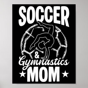 Póster Mamá de Fútbol Y Gimnasia Mamá de Fútbol Gimnasia