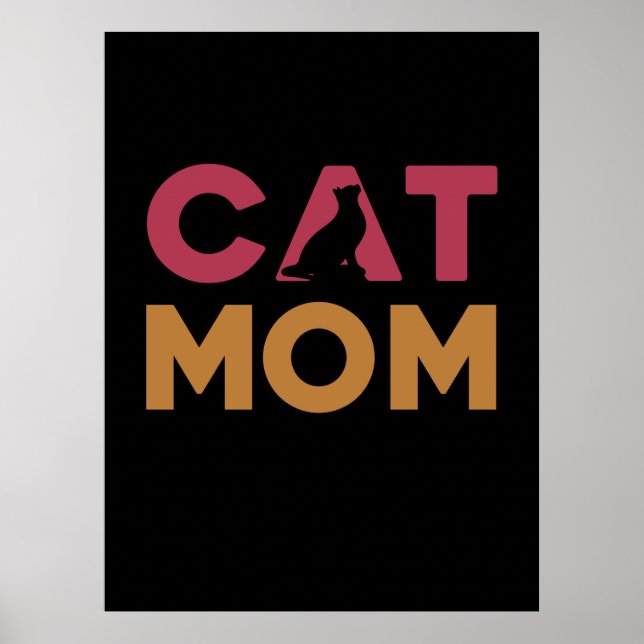 Póster Mamá de gato (Frente)