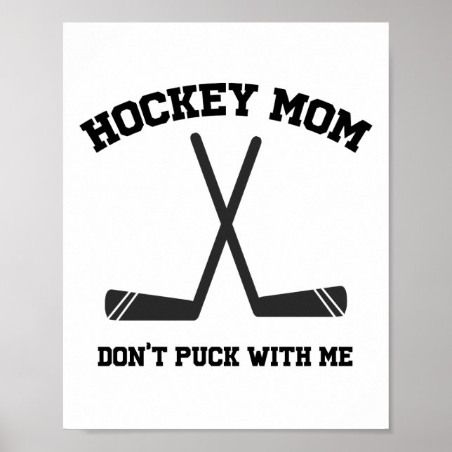 Póster Mamá de hockey no se metan conmigo para citar depo (Frente)