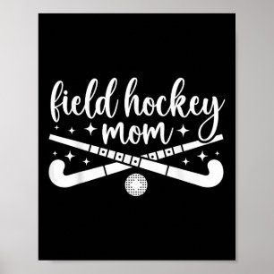Póster Mamá de Hockey sobre Césped Jugadora de Hockey sob