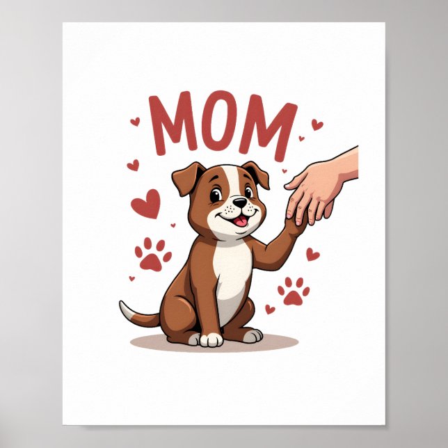 Póster Mamá de la actriz norteamericana cute perro mamá g (Frente)