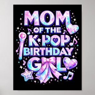 Póster Mamá de las chicas de cumpleaños de k-pop música c