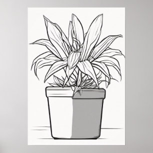 Póster Mamá de las Plantas Jardinería de Interior Suculen