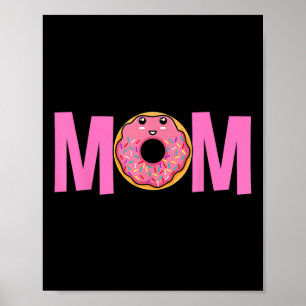 Póster Mamá De Los Dulces Un Cumpleaños - Chica Donut Pri