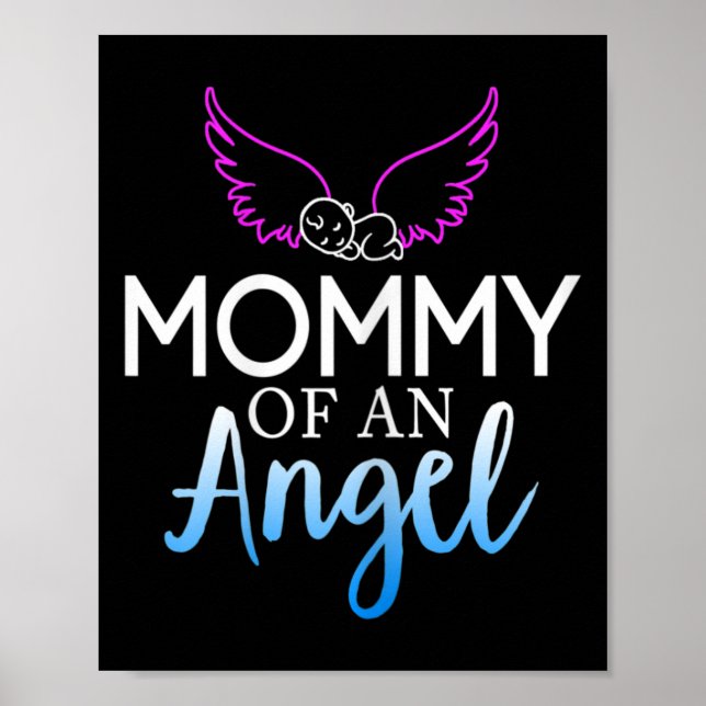 Póster Mamá De Un Ángel Mes De Concientización Sobre El S (Frente)