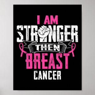Póster Mamá De Un Cinta De Cáncer De Mama De Combate