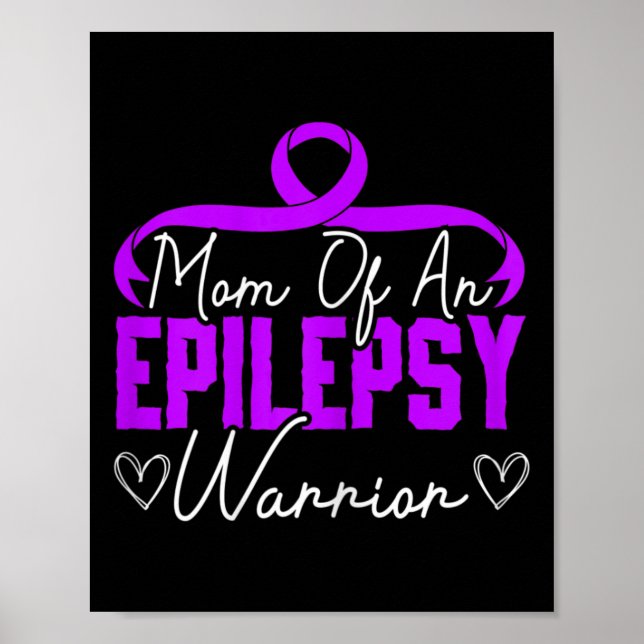 Póster Mamá de un Guerrero con Epilepsia Apoyo a la Epile (Frente)