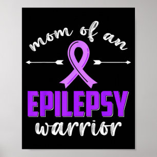Póster Mamá de un guerrero contra la epilepsia conciencia