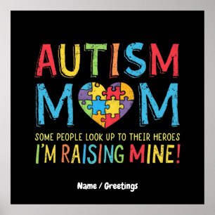 Póster Mamá del Autismo Regalo Algunas Personas Buscan A 