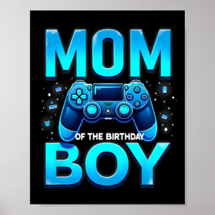 Póster Mamá Del Chico Del Cumpleaños Videojugador Juegos