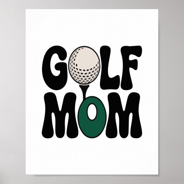Póster Mamá del golf (Frente)