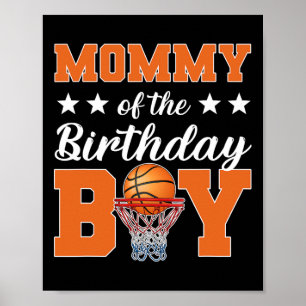 Póster Mamá del niño de cumpleaños Sketll mamá coincident