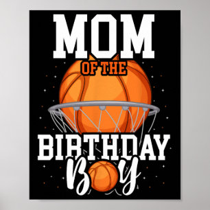 Póster Mamá del niño de cumpleaños tema Sketll fiesta de