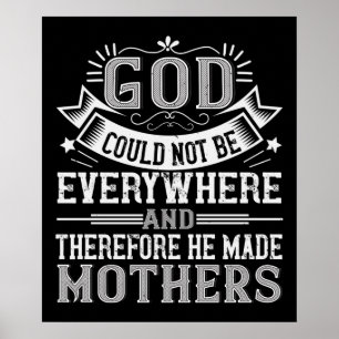 Póster Mamá - Dios no podía estar en todas partes