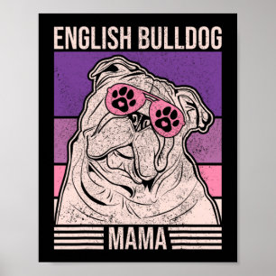 Póster Mamá Dueña de Mascota Amante de Animales Ropa Bull