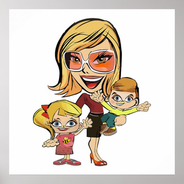 PÓSTER MAMÁ E HIJOS (Frente)