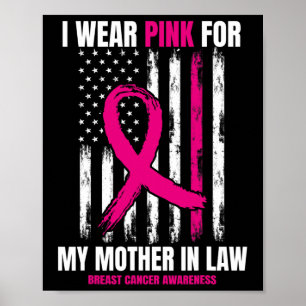 Póster Mamá En La Ley Concienciación Sobre El Cáncer De M