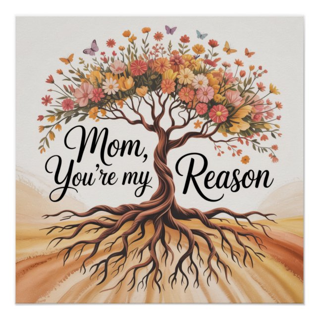 Póster Mamá, eres mi razón (Anverso)