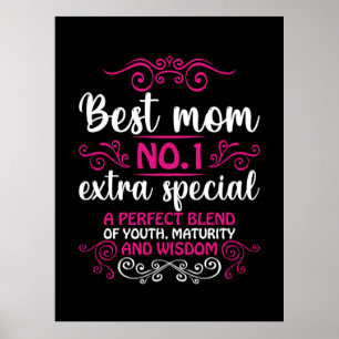 Póster Mamá es la mejor mamá número uno