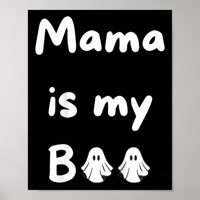 Póster Mamá es mi escuela fantasma de Halloween cae (Frente)