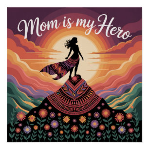 Póster Mamá es mi héroe