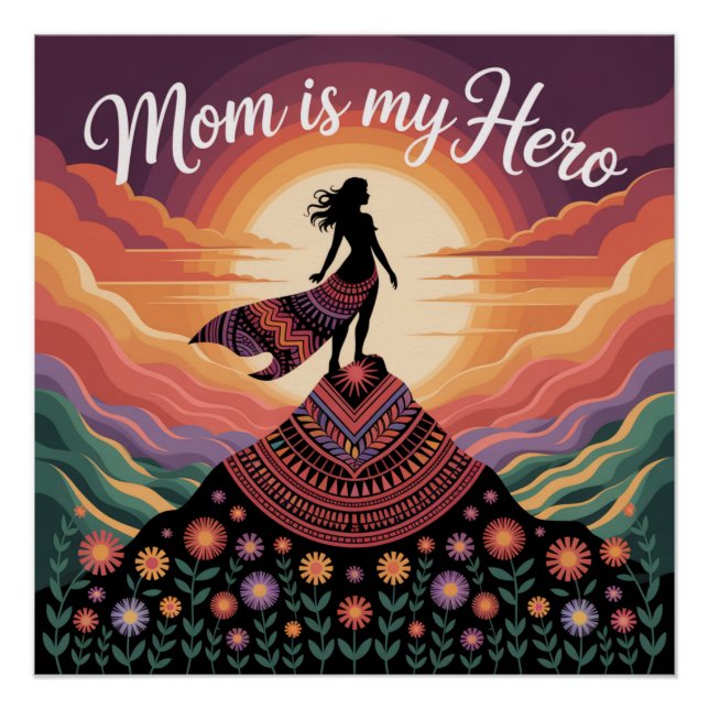 Póster Mamá es mi héroe (Anverso)