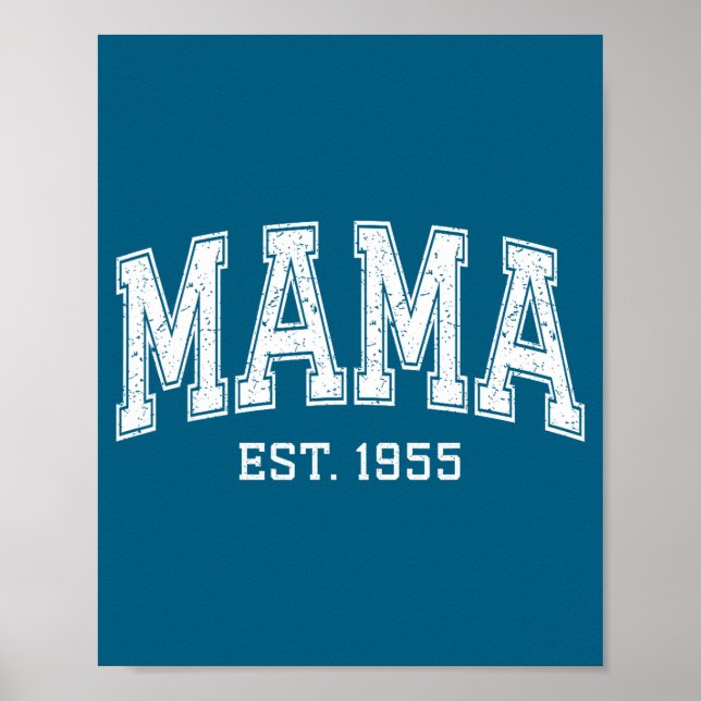 Póster Mama Est 1955 Mom D Mothers Day Ized  (Frente)
