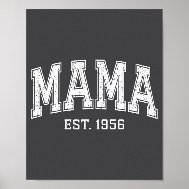 Póster Mama Est 1956 Mom D Mothers Day Ized  (Frente)