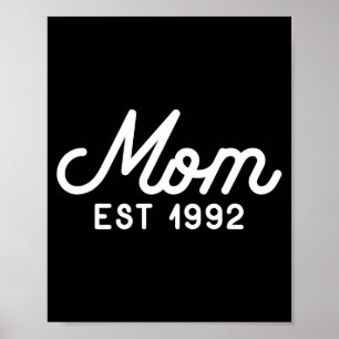 Póster Mamá estableció el día de las madres de 1992