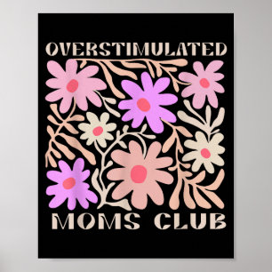 Póster Mama Floral Boho Sobrestimulada Regalo Divertido p
