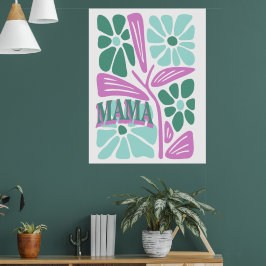Póster Mamá Floral Caprichosa 