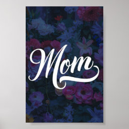 Póster Mamá florida poster del día de la madre oscura