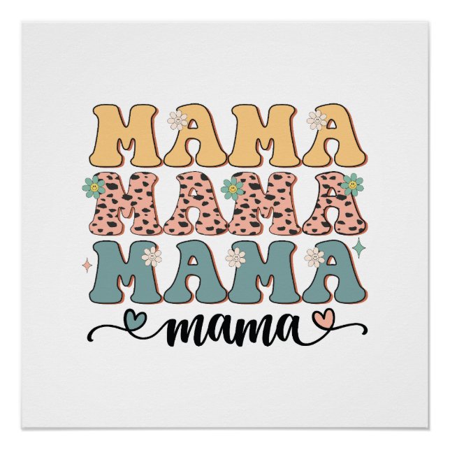 Póster Mama Flower (Anverso)