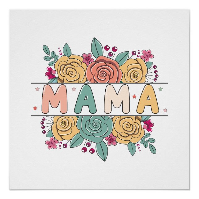 Póster Mama Flower (Anverso)