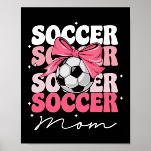 Póster Mamá futbolera genial Madre Coqueta Lazo Futbol _2