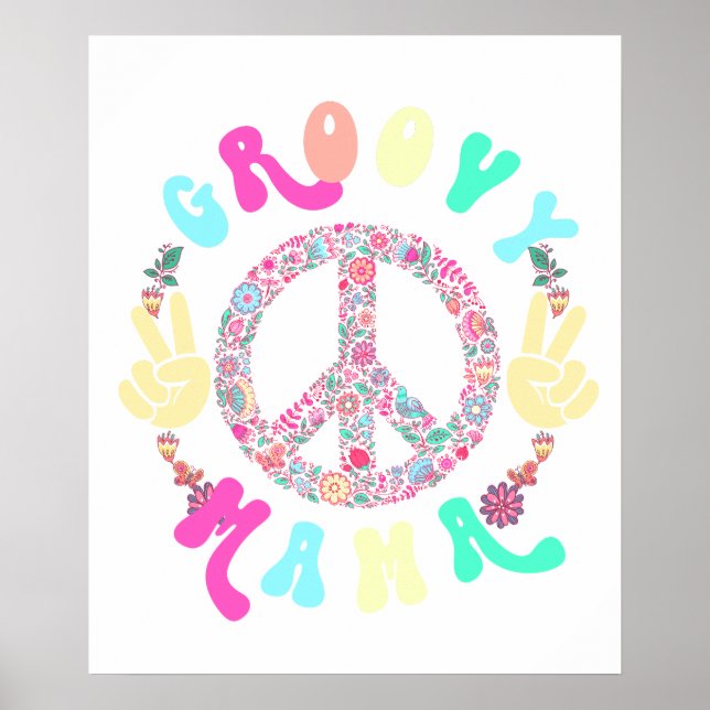 Póster mama genial, retro, vintage (Frente)