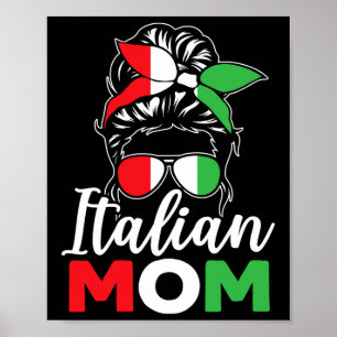 Póster Mamá Italiana Europa País Viajes Italia Madres Da